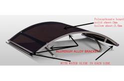 China Rainbow Awning With Polycarbonate Solid Or Hollow Sheet supplier