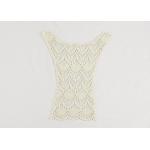 Embroidered Cotton Lace Collar Applique Water Soluble For Bridesmaid Dresses for sale