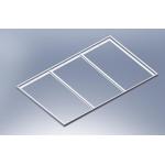 Custome 60 × 35mm Solar Panel Aluminium Frame Electrophoresis Aluminum Extrusion Profiles