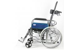 China Exquisite Aluminum Manual Wheelchair With U Shape Commode Seat supplier