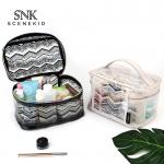 Waterproof Clear PVC Clear Cosmetic Toiletry Bag for sale
