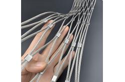 China AISI316 Stainless Steel Wire Rope Mesh Transparent Railing Infill Guardrail supplier