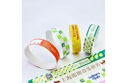 China Custom Tyvek Paper Wristbands with Custom Logo Printing and Sequential Numbering supplier