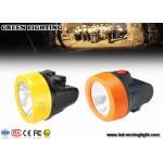 2.8Ah Lithium-ion Battery IP68  LED Miners Headlamp for Hard Hats with Movable Steel Hook for sale