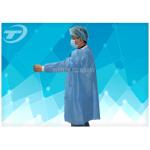 Lab Disposable Visitor Coats With Knitted Cuffs And Collar / BPP Fabric for sale