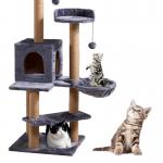 Big Cat Tree Scratch Post Original Design Faux Fur Rope  with ParticleboardLogo Customized Logo for sale