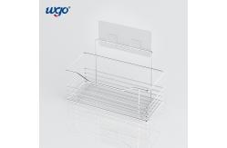 China WGO Damage Free Bathroom Holder Set , Mounting Self Adhesive Bathroom Shelf supplier
