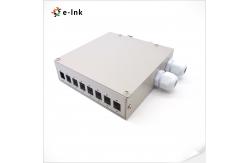 China Electrostatic Painting Fiber Splice Box LC Quadruplex 8 Ports FC SC DIN Rail supplier