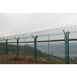 Galvanised Steel Prison Security Fence Q235 Razor Blade Wire Fence for sale