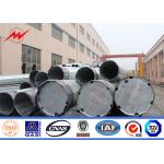 Hot Dip Galvanized Steel Electric Pole for Power Transmission Line for sale