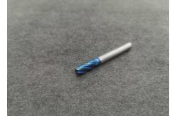 China HRC65 4 Flute Solid Carbide End Mill Square Head Router Bit Alloy Coating supplier