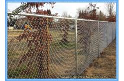 China Galvanized Chain Link Fence Privacy Fabric  / Mesh Fabric High Carbon Steel Wire supplier