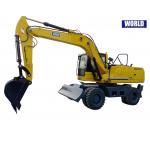 China Mechanic Wheel Type Excavator With Grapple For Wood Or Grass for sale