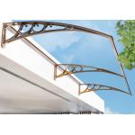 Attractive Durable Plastic Frame Polycarbonate Hollow Awning For Balcony