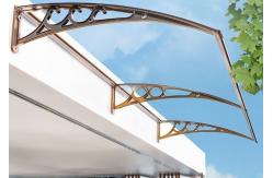 China Attractive Durable Plastic Frame Polycarbonate Hollow Awning For Balcony supplier