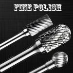 Se Oval Egg C1225 6mm Rotary Flame Shape Rotating Tungsten Carbide Burrs 8mm