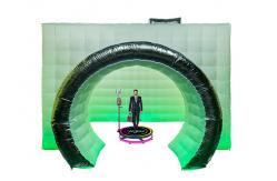China FCC 360 Photo Booth Enclosure Camera Shape Inflatable Photo Booth Enclosure supplier