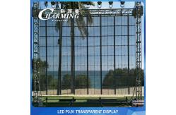 China Pixel Pith P3.91MM Transparent LED Video Wall Display Multipurpose 100x50CM supplier