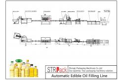 China 220V / 380V Power Supply Edible Oil Filling Machine Touch Screen Operation supplier