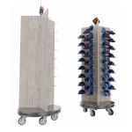 Three Sided Rotating Display Stand Cap Display Stand With Customized Logo for sale