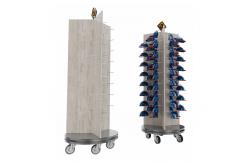 China Three Sided Rotating Display Stand Cap Display Stand With Customized Logo supplier