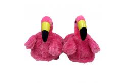 China Non Slip 40cm Flamingo Warm Plush House Shoes supplier