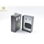 Recycled Grey Cardboard CMYK USB Cable Packaging for sale
