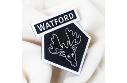 China Custom 3D Logo Silicone Heat Transfer Labels Rubber Patches For Clothing supplier