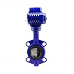 DN1200 Industrial Control Valves Ductile Iron Wafer Type Epdm Butterfly Gearbox for sale