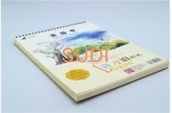 China Diary Printing Cardboard Cover 140gsm Loose Leaf Spiral Notebook supplier