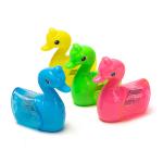 Baby Kid Safe Swan Cartoon Pencil Sharpener Double Hole for sale