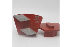 China Double Rhombus Trapezoid Segments  Redi Lock Diamond Grinding Shoes for Husqvarna supplier