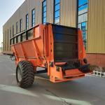 Farm Trailer Horizontal Auger Traction Manure Spreader For Farmland for sale