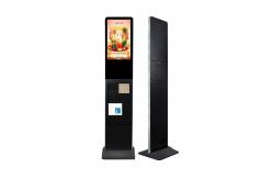 China FCC Capacitive Multi Touch LCD Advertising Kiosk With Magazine Holder supplier