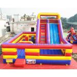 0.55mm PVC Inflatable Amusement Park Adult Bouncy Castle Slides for sale