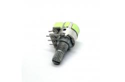 China Dual 12mm Rotary Potentiometer Carbon Film 100k Volume Control 6 Pin supplier