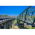 Prefab Portable Temporary Bailey Bridge Metal Construction Easy Assembly