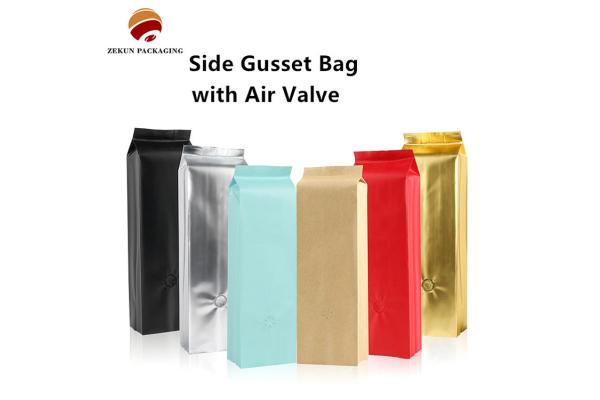 Customizable Coffee Bags with Zippers for Food Storage