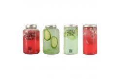 China Round Cylinder Empty 650ml 54MM Plastic Beverage Jar supplier