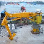 100t Deck Hydraulic ABS Offshore Knuckle Boom Crane for sale