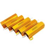 RX24 75W 750 Ohm Power Golden Aluminium Housed Metal Shell Case Wire Wound Resistor Wirewound for sale