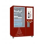 Refrigerated Whisky Vending Machine Credit Card Payment Conveyor Belt System for sale