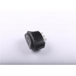 Customizable Size Oval Rocker Switch , Black Button Mini Rocker Switch 12V