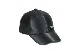 China Leather Black 6 Panel Sports Dad Hats Embroidery Pattern Character Style supplier