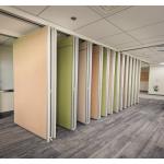 Customized Commercial Office Partition Wall / MDF Folding Acoustic Meeting Room Dividers for sale