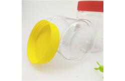 China Non - Toxic Food Grade Clear Plastic Cylinder / 10oz Peanut Butter Bottles supplier