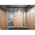 Pre Fabricated Solid Wood Partition Panel Office Partition Wall Systems 108mm