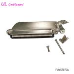 32 pairs 64 Pin Centronics Connector Male IDC Crimping Connector with 45 degree metal housing for sale