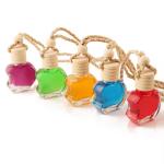 Mini 10Ml  Rope Wooden Lid Glass Diffuser Bottles With Cotton Rope for sale