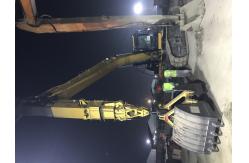 China Excavator Clamshell Bucket KM220 Telescopic Arm Attachment For Foundation Work supplier